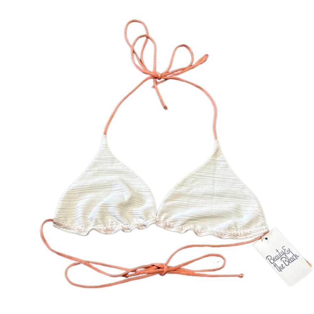 35. Beauty & The Beach Cream Jacquard Top
